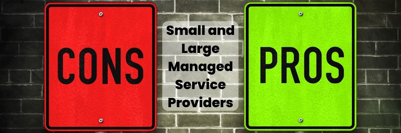 Pros and cons of small and large MSPs