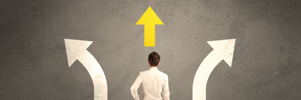 a person making a career choice