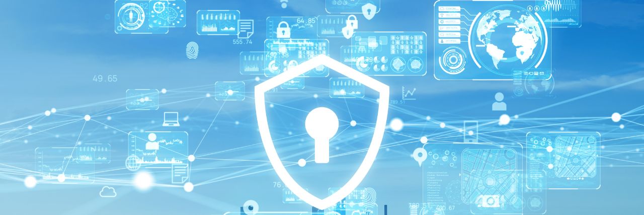 a shield representing a network security assessment
