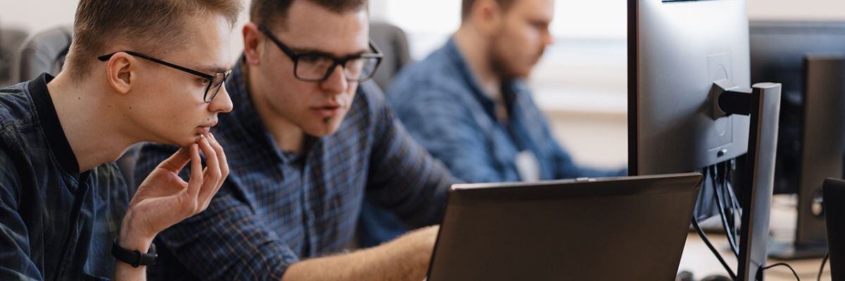 A managed IT services team working
