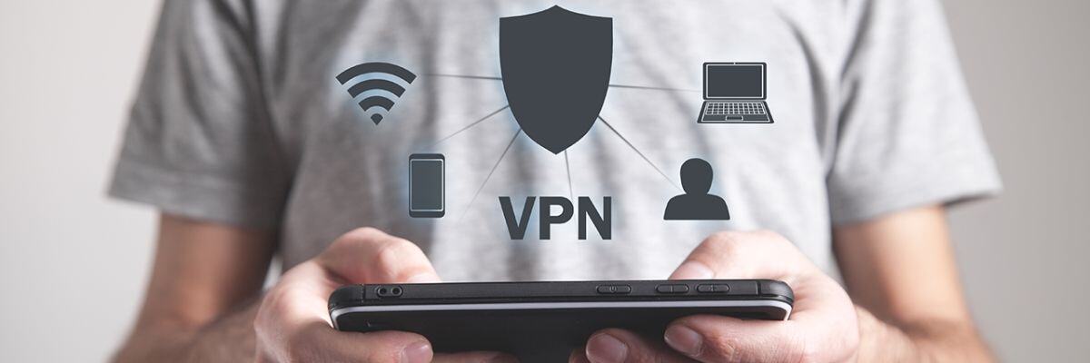 a device using VPN