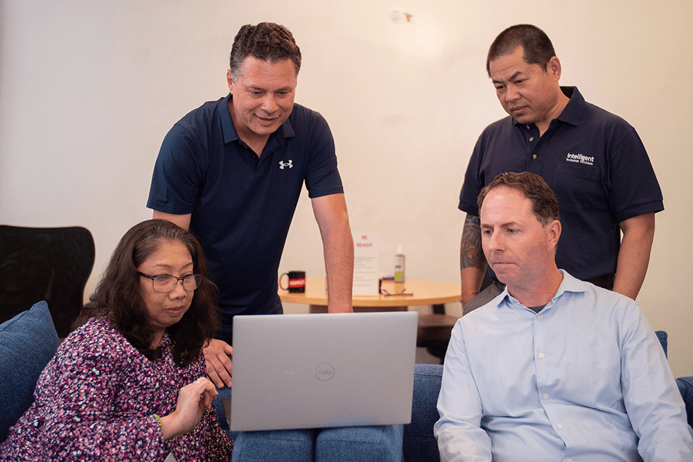 An internal IT team working with ITS support in place