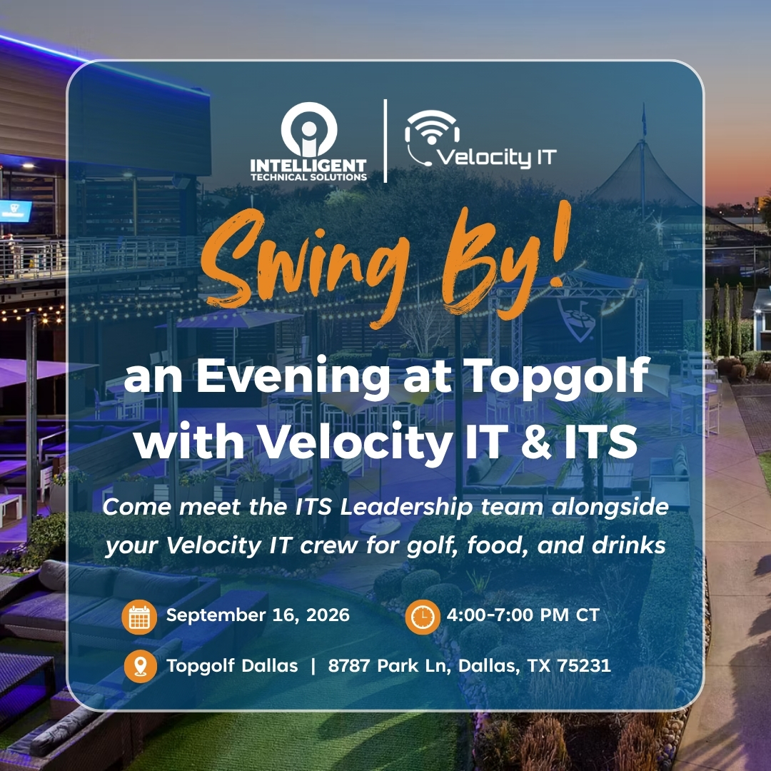 Velocity IT x ITS Mixer event graphic