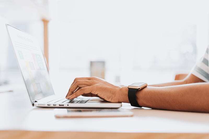 An applicant taking an online assessment