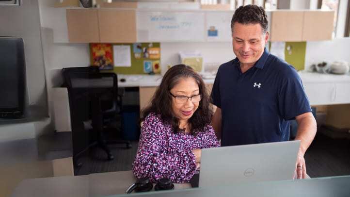 An MSP owner working alongside the ITS team