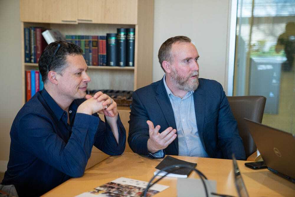 ITS compliance expert meeting a client