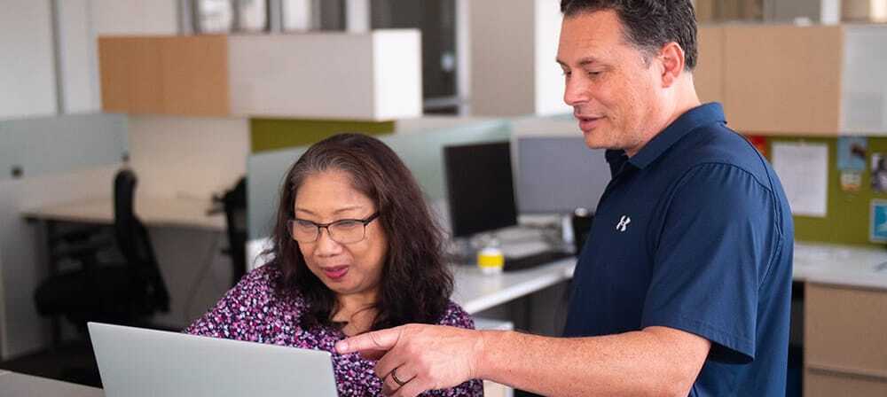 An ITS engineer reviewing incident response readiness with a client