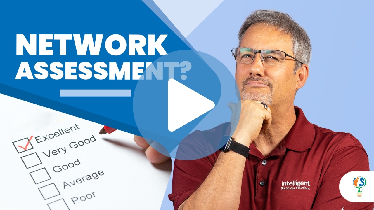 An engineer running a network assessment